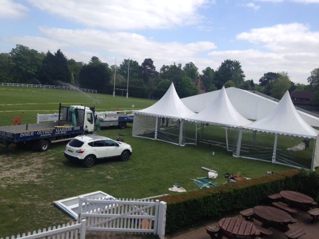 Really exciting watching this stylish marquee going up for our <a href="/ClayHairSalon/">Clay Hair Salon</a> Summer Ball <a href="/CobhamRFC/">Cobham RFC</a> @ISOS_Marquees @CobhamBluebirds <a href="/CRY_UK/">CRY</a>