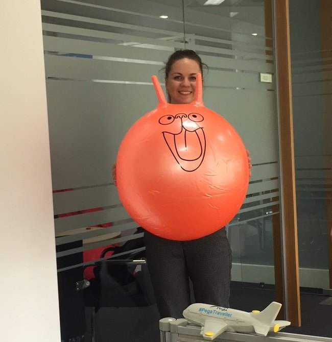AdamNash1990's tweet photo. The winner of the @pega Recruitment Quiz clearly loving her prize! #LifeAtPega @Pega_Beth https://t.co/aumkK6qn7X