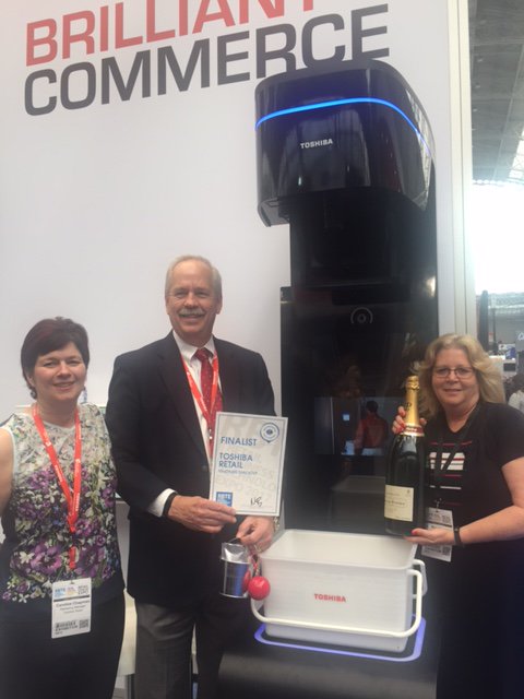 ToshibaCommerce's tweet photo. Proud that Toshiba Touchless Commerce self checkout with 3D &amp; facial recognition is a Retail Innovation Trail Finalist #RBTE17 Stand 577 https://t.co/jPOcwDLKNS