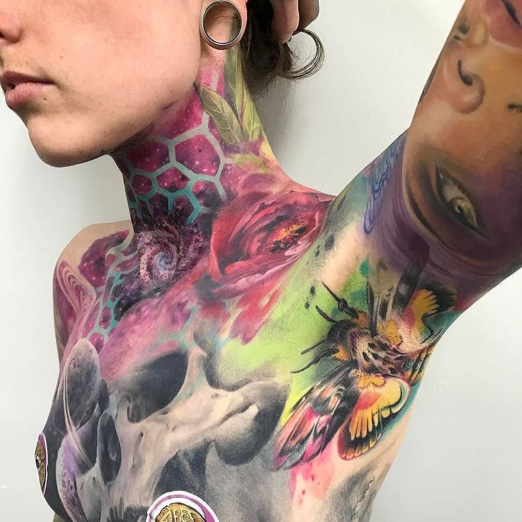 tattoosnob's tweet photo. Space Skull Front Torso tattoo by @sam_ford_tattoos at Silver Needles in Southend-on-Sea, England #samford #samfi… https://t.co/BRsPijfcjZ https://t.co/I9yGgWaXx1