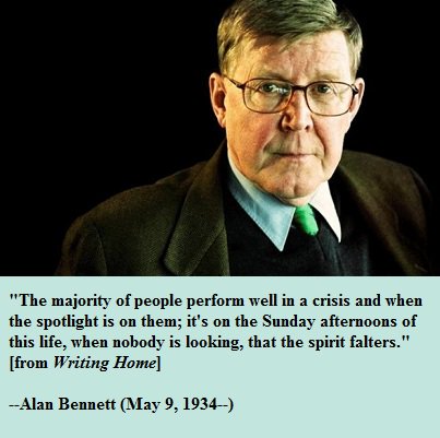 Happy birthday, Alan Bennett! 