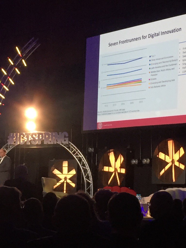famroune's tweet photo. innovation capacity are growing everywhere @ICTSpring https://t.co/XYhfy5ZC1Y