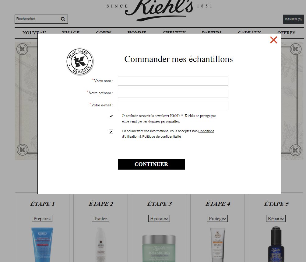 Kiehl's s'associe à Devatics pour vous aider à trouver le soin beauté personnalisé à votre peau ! #CRO #personnalisation #ecommerce