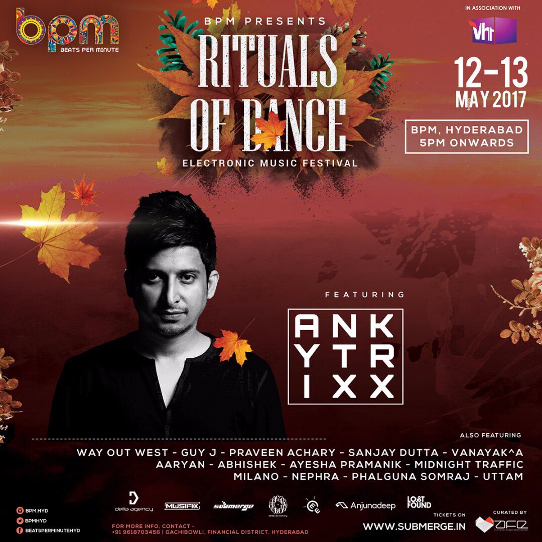 AFE_India's tweet photo. Meet the Shamans of the sweetest one this summer - Rituals Of Dance!
@djguyj β’ @wayoutwestuk β’ @djankytrixx β’ @djsanjaydutta ..
@bpmhyd https://t.co/Hnc28ry2C8