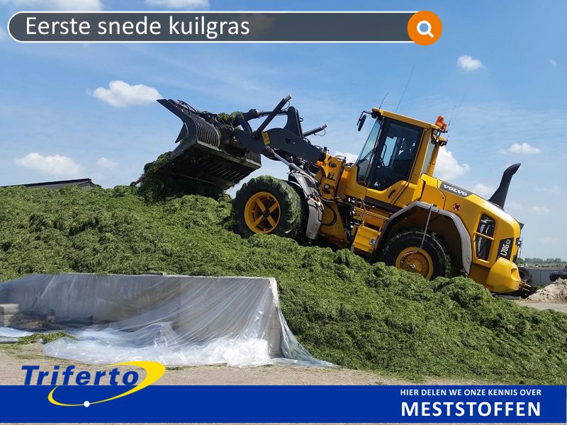 TrifertoNL's tweet photo. Terwijl de eerste snede gras de kuil in gaat treft Triferto voorbereidingen voor uitlevering van meststoffen voor de tweede snede.#bemesten https://t.co/WdQB57YloW