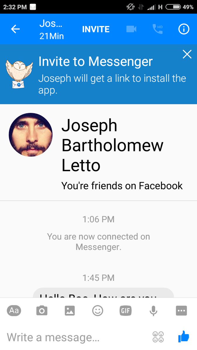 SandyBatsford's tweet photo. @JaredLeto Jared, just thought you should know, someone on Facebook is targeting your fans and pretending to be you https://t.co/p8rcKjFDSO