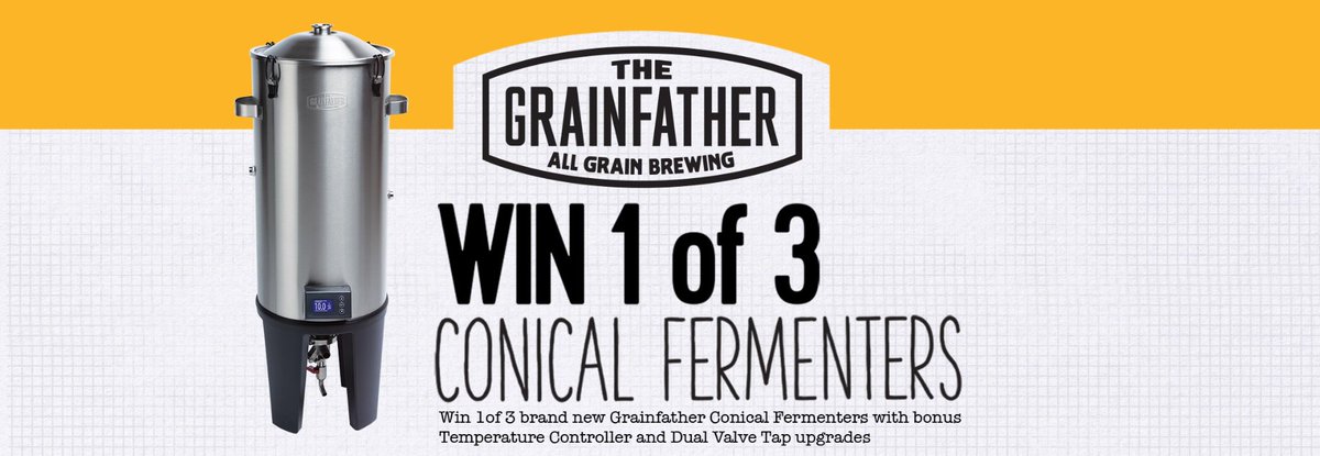 You could win a brand new conical fermenter! To enter simply fill in this form; grainfather.com/conicalcomp #homebrew #ConicalFermenter