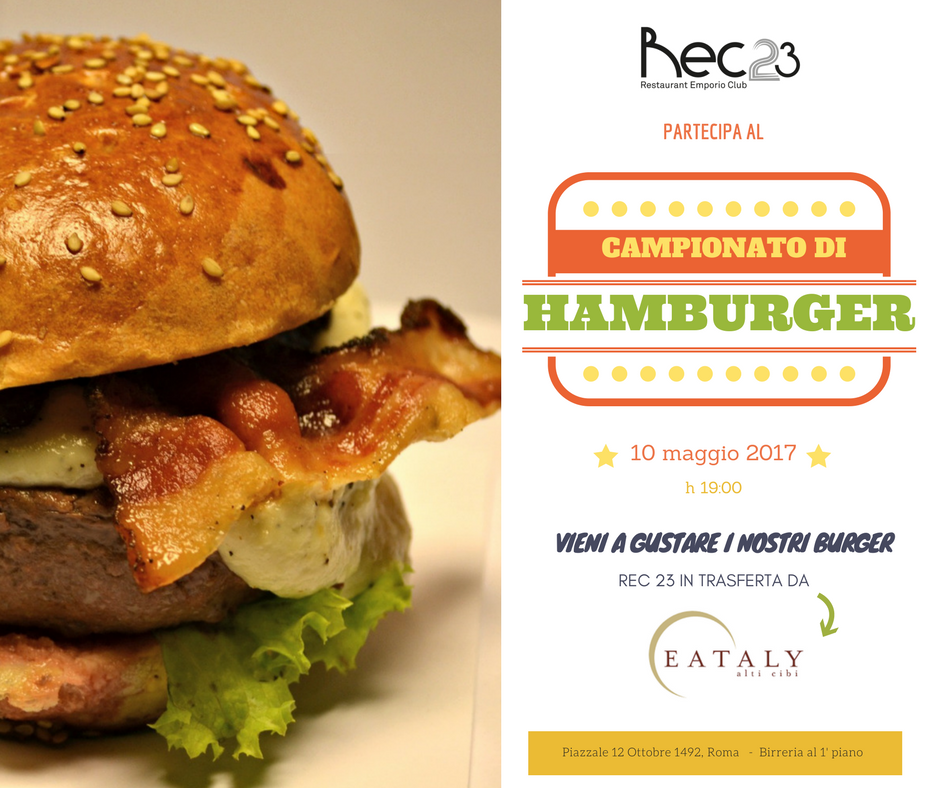 Rec_23's tweet image. Siamo pronti per la semifinale del campionato di #hamburger da @eatalyroma
In anteprima il nuovo #Gricia #Burger  bit.ly/2pqIdD3 
#