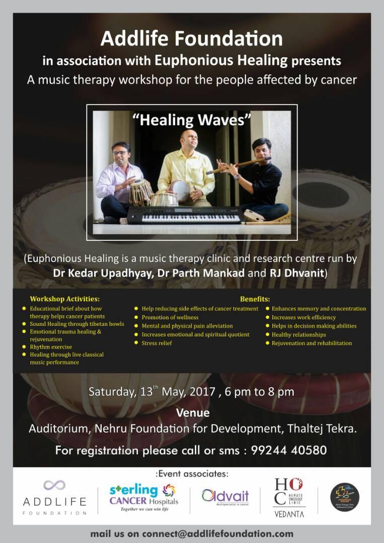 #musictherapy #workshop for people affected by #CANCER 

#music #healing #Ahmedabad