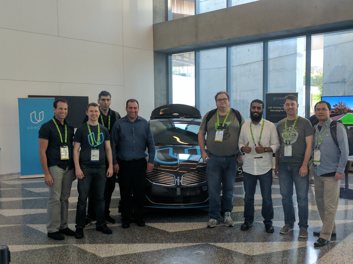 dsilver829's tweet photo. With @udacity #carnd students at #GTC17 ! https://t.co/R8NiPz9Kay