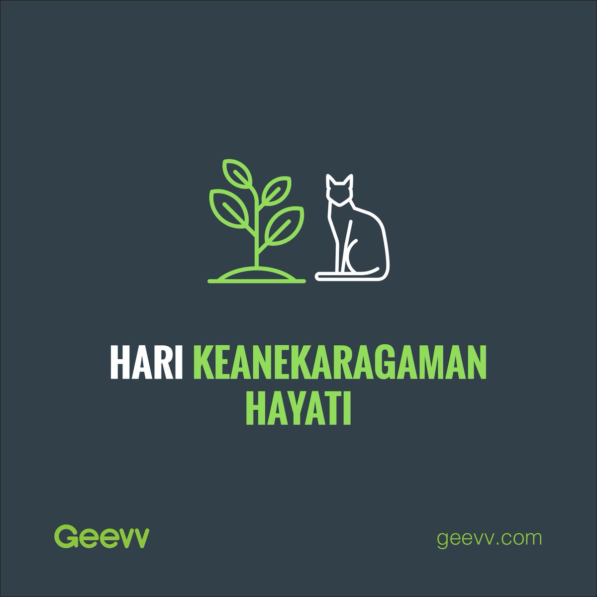 Geevvcom's tweet photo. "Sampai kita belum mampu berhenti melukai mahluk hidup lain, kita masih kejam." -Thomas A. Edison
#HariKeanekaragamanHayati #Geevv https://t.co/xwBqFdCY2f