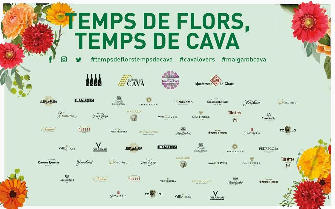 Aquest diumenge 14, de 10h a 14:30h, estarem a #Girona (Rambla Llibertat) oferint una copa de #cava a tots els visitants de <a href="/TempsdeFlors/">Temps de Flors</a> .