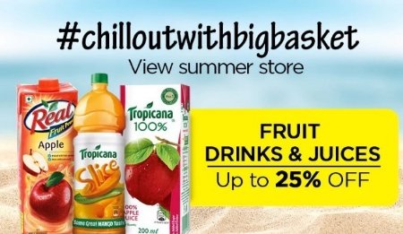 DayKiDeal's tweet photo. Get 25% OFF on FRUIT DRINKS &amp; JUICES
#DayKiDeal #DKD #FruitJuices #Fruits #BigBasket #BigBasketCoupons 
SHOP NOW @ https://t.co/ovyEzqrHCB https://t.co/OgxbIKlkKv