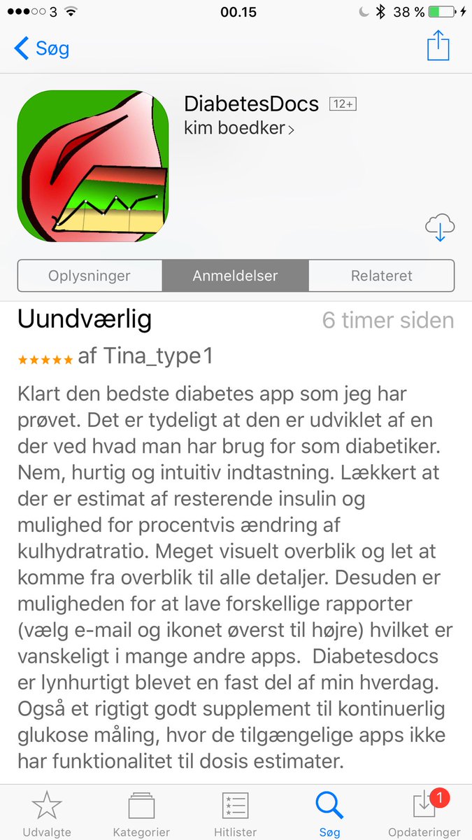 DocsDiabetes's tweet image. Another great review 😄 thanks a lot 👍 #Type1 #diabetes