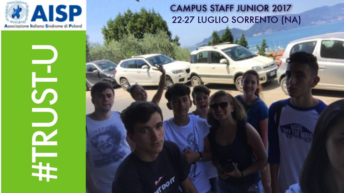 #TRUST-U CAMPUS STAFF JUNIOR 22-27 LUGLIO 2017
sindromedipoland.org/2015-11-05-10-…