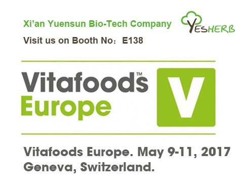 Yesherbbio's tweet photo. Organic ingredients Supplier
During May 9-11th, we will attend Vitafood Europe Exhibition in Geneva, Switzland. booth no.E138. Welcome！ https://t.co/lKpWA5psDh