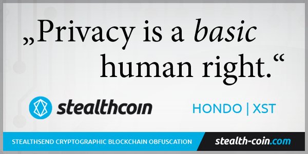 1DavidClarke's tweet photo. „Privacy is a basic human right." – HONDO @StealthCoin #XST #Stealthtext #privacy... by #LUrA2ApUpkWzNtq https://t.co/p0y58qJhMP