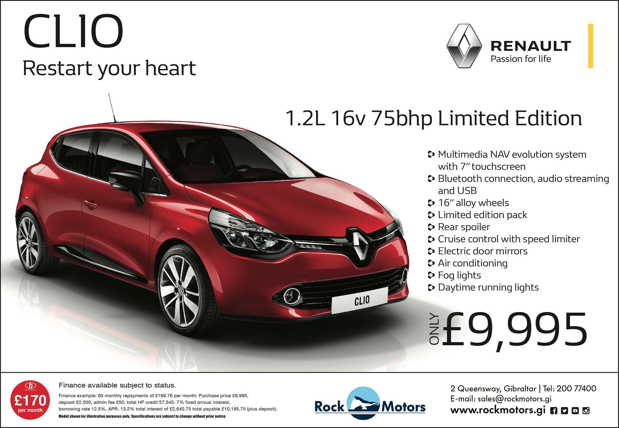 Rock Motors Twitter: "Did you spot our Renault Clio in ICC the last two weeks? If not, check out what its all about below! From only £9,995 -perfect for the rock!