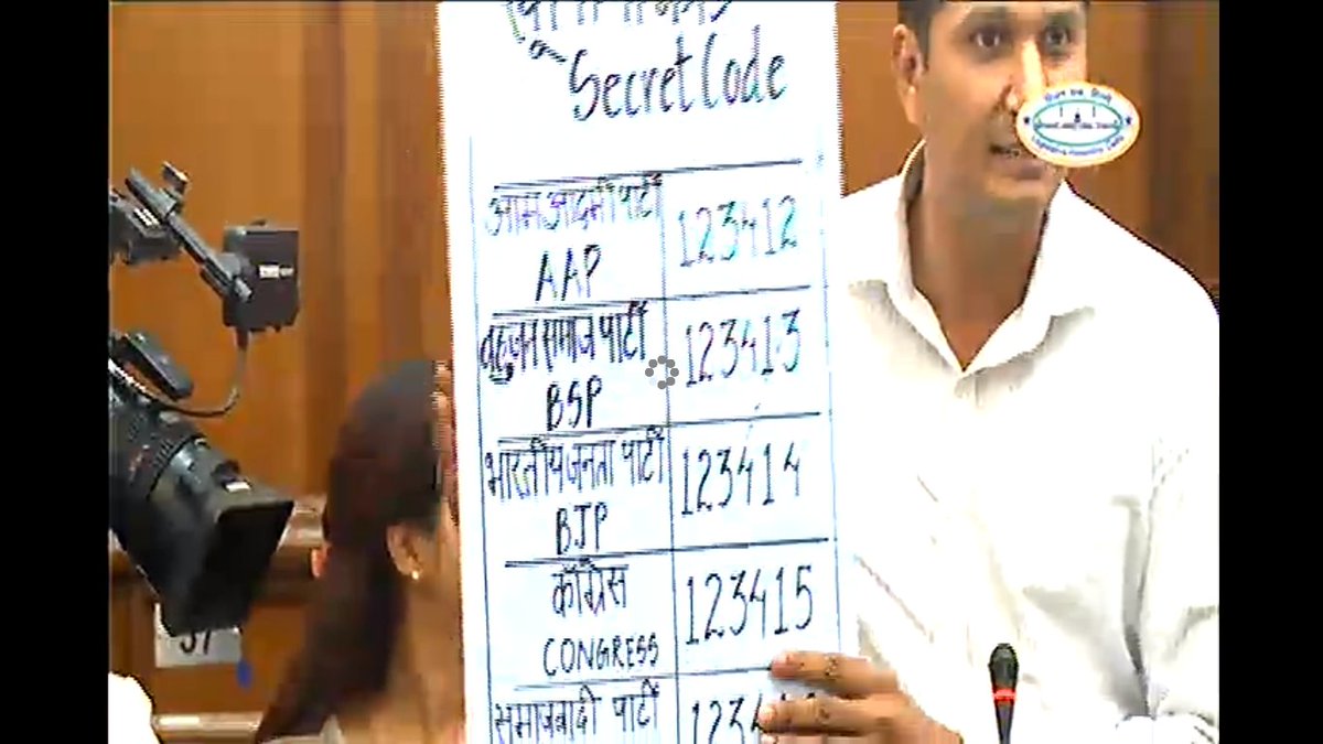 AskMeNotWhy's tweet photo. Wo kehte thhe #EVMs ko temper nahi kiya ja sakta.
Saurabh Bharadwaj ne #DelhiAssembly me live demo dikha diya #EVMTempering kaise karte hai? https://t.co/zToUxp0DG9
