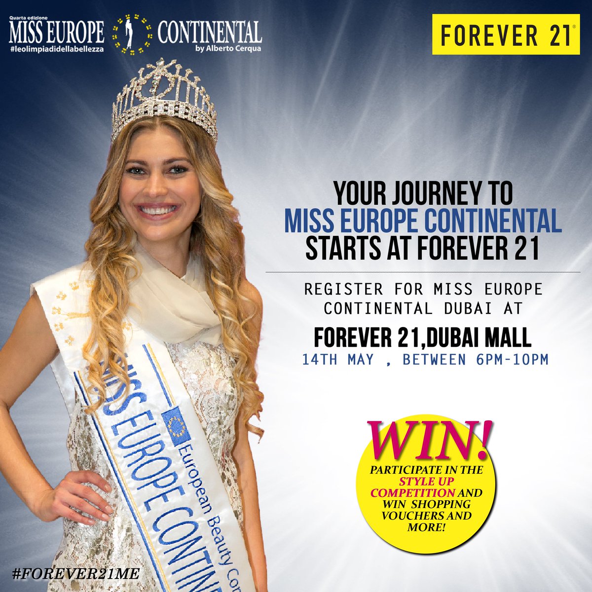 ReadyTalents's tweet photo. Registrations for Miss Europe Continental .Style Up competition  #dubaievent #Europe #girls #FOREVER21ME #uae #dubaimall @readytalents https://t.co/TITRopZkww