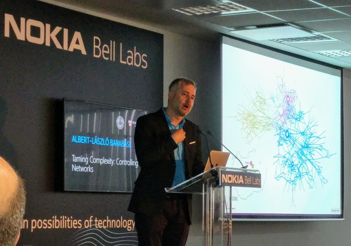 varkrisz's tweet photo. Albert-László Barabási on stage now at #FutureXDays #Nokia https://t.co/TlhLnpERVG