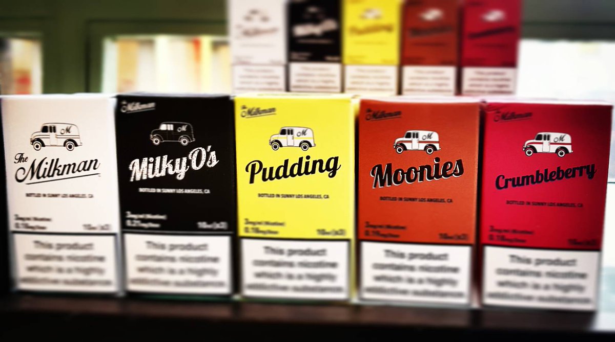 VapeGardenUK's tweet photo. #vapedelivery New Milkman now in stock!! 99% VG for those super thick clouds! #vape #vapenation #makecloudsnotwar #yummy #milkman https://t.co/4KRWKhvqlB