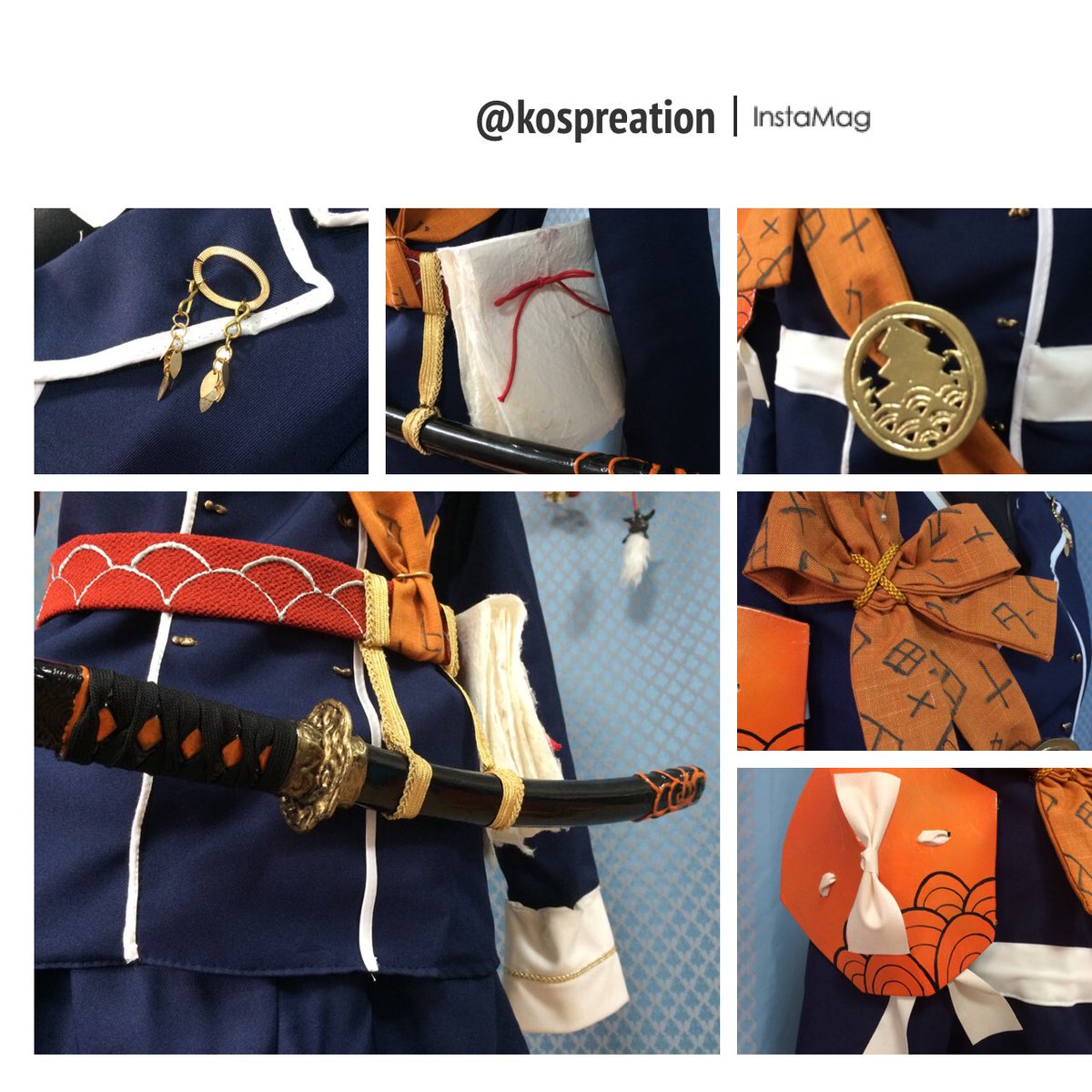 藤森蓮 コスプレイヤー Youtube 博多藤四郎製作 完成です 刀やウィッグの作り方レポートはまた別にまとめます٩ ๑ ᴗ ๑ ۶ 刀もタスキもかわいく出来て満足 蓮クリ造形