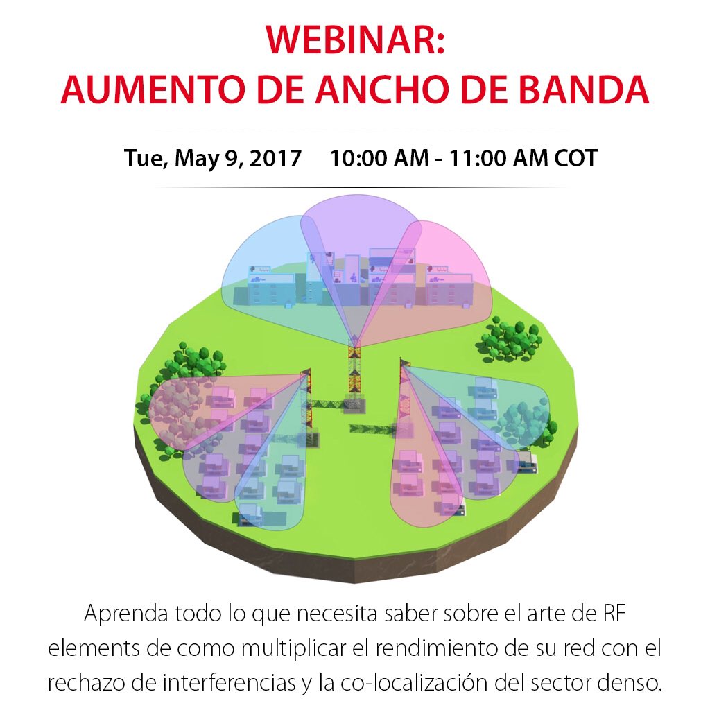 Hoy a las 15:00 GMT #Webinar: #AumentoDeAnchoDeBanda - #Español by <a href="/RFElements/">RF elements</a> rfelements.com/support/webina… #IncreasingThroughput