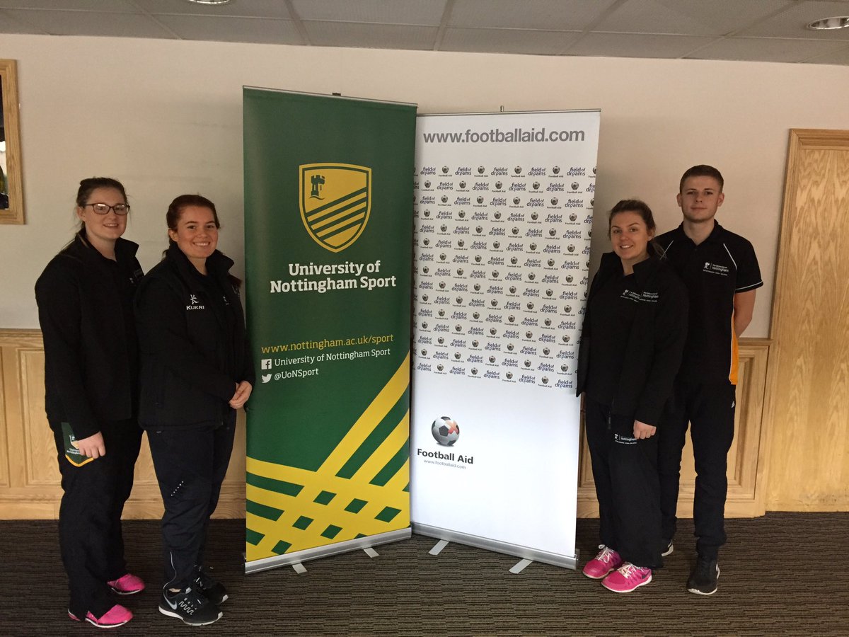 kristavanalten's tweet photo. @UoNSportRehab students ready for the game @Official_NCFC @FootballAid! #firstaidsupport https://t.co/3TLM7QqCIw