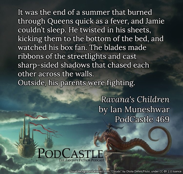 PodCastle_org's tweet photo. #PC469: "Ravana's Children" by @ianmuneshwar, read by @Kazarelth
https://t.co/x0GFTQDgjI https://t.co/CFp3oA6I0s