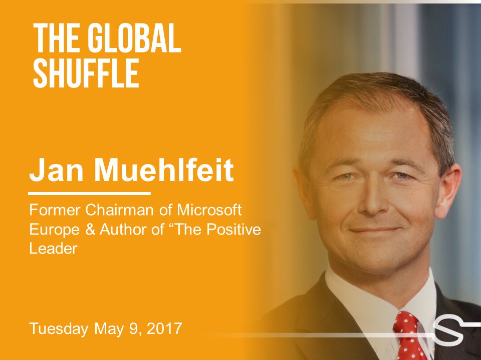 GlobalShufflePC's tweet photo. Pleased to have @JanMuhlfeit on the pod to chat about #energy, #leadership, #flow, #technology #depression and his rise within #Microsoft https://t.co/NSCx0oFKlo