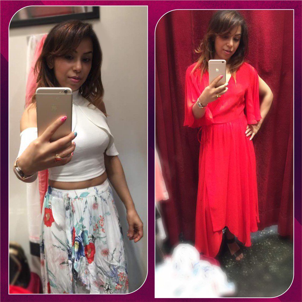 raina_agni's tweet photo. Red or White? Which outfit looks like the best choice for the day? Hit Like for White &amp; Love for Red.
#RainaAgni #IamRaina #TrialRommTales https://t.co/BOjxaFhTD6