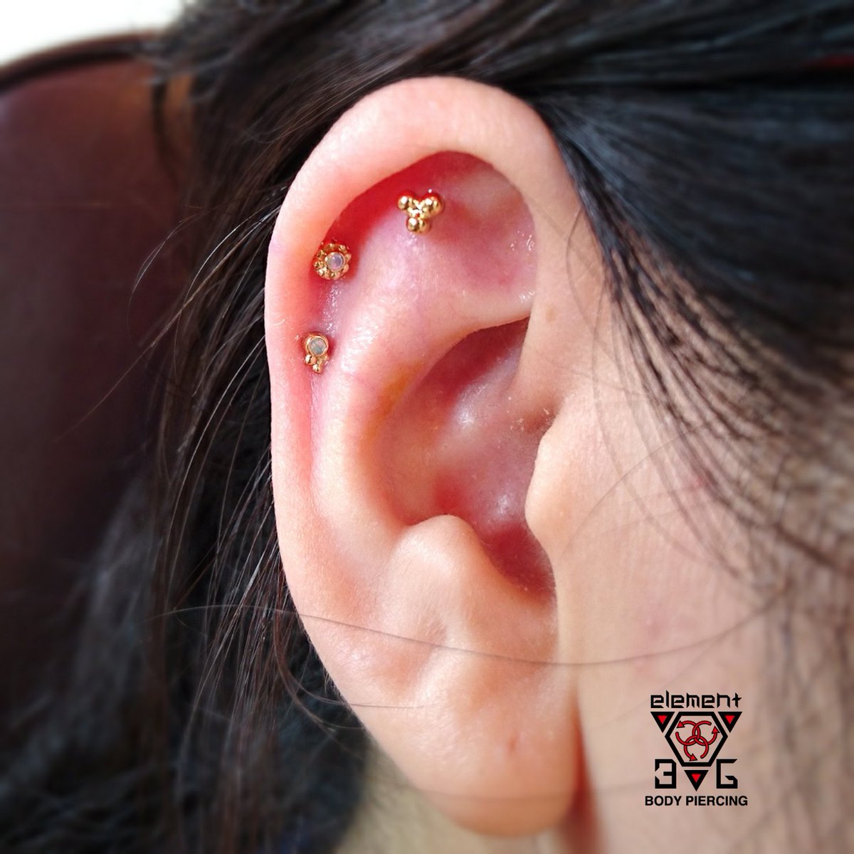 ANATOMETAL サブリナエンド ホワイトゴールド ファセットオパール①-