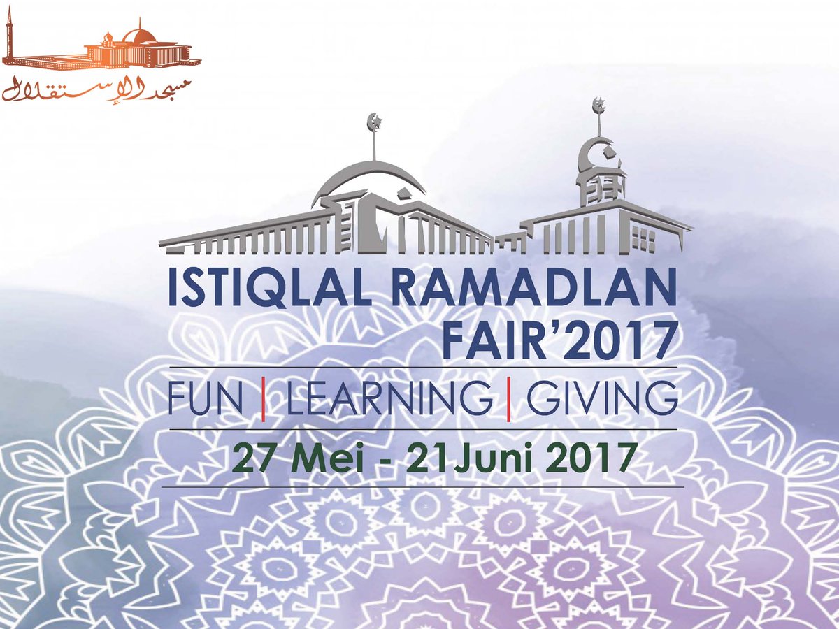 Hai Tweeps.... Jgn lupa ya tgl 27 Mei - 21 Juni 2017 ada acara Istiqlal Ramadlan Fair 2017. Yuk datang &amp; Ramaikan More Info: 087887430018