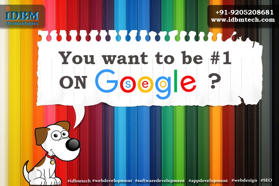 idbmtechnology's tweet photo. How to become top on the #Google Search Page?
#SEO #SMO #PPC #onlinemarketing #digitalmarketing https://t.co/s2rVEmgYqi https://t.co/gQuVE5NDDQ
