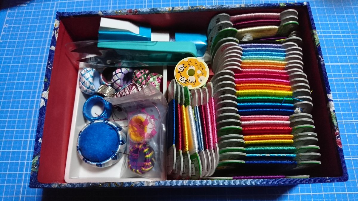 お裁縫箱の中身を見せて