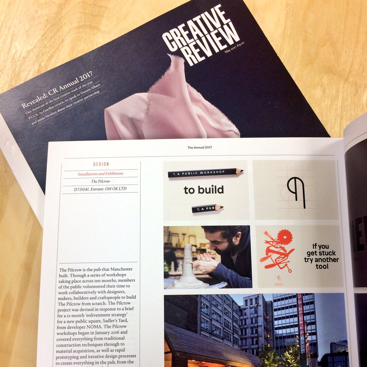Always a thing of beauty, we're obviously loving this year's <a href="/CreativeReview/">Creative Review</a> Annual even more with the addition of @ThePilcrowPub.