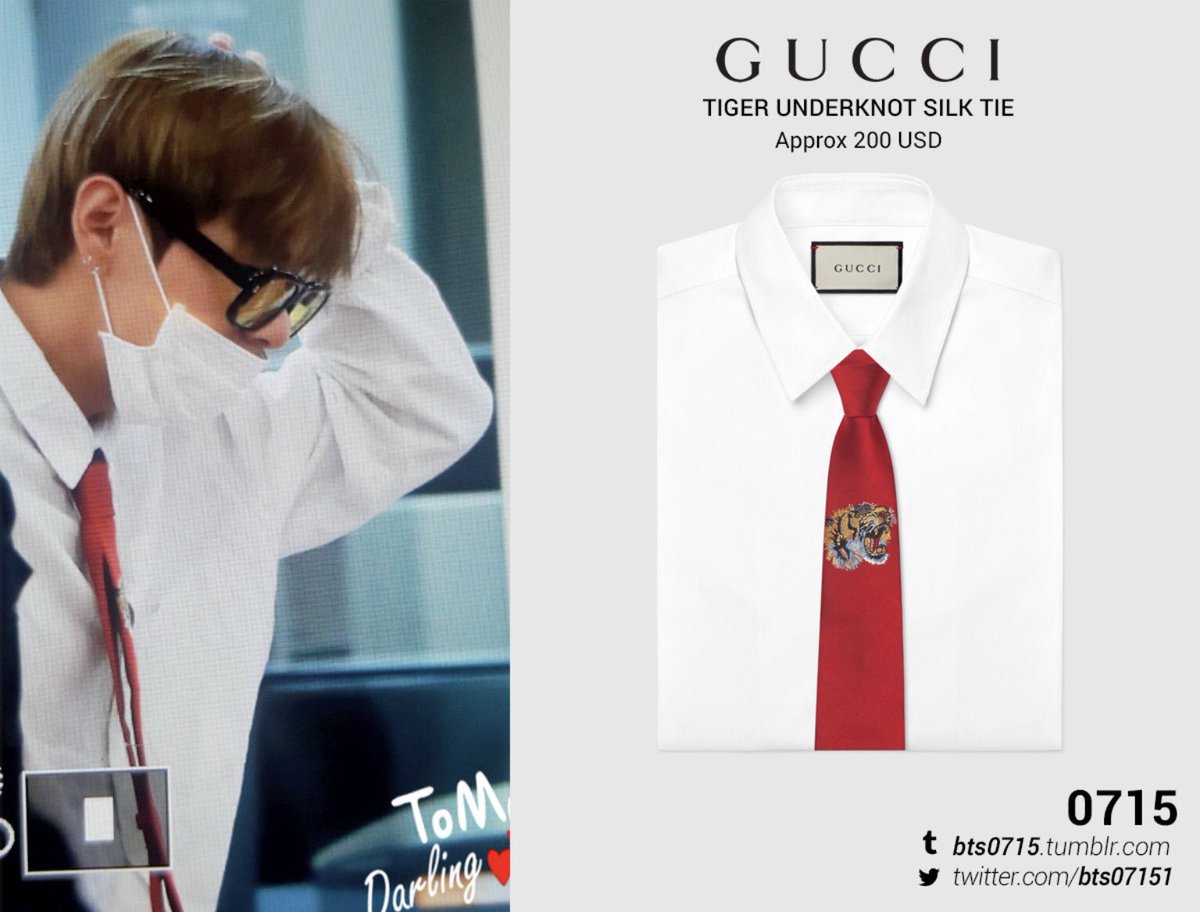 gucci tiger tie
