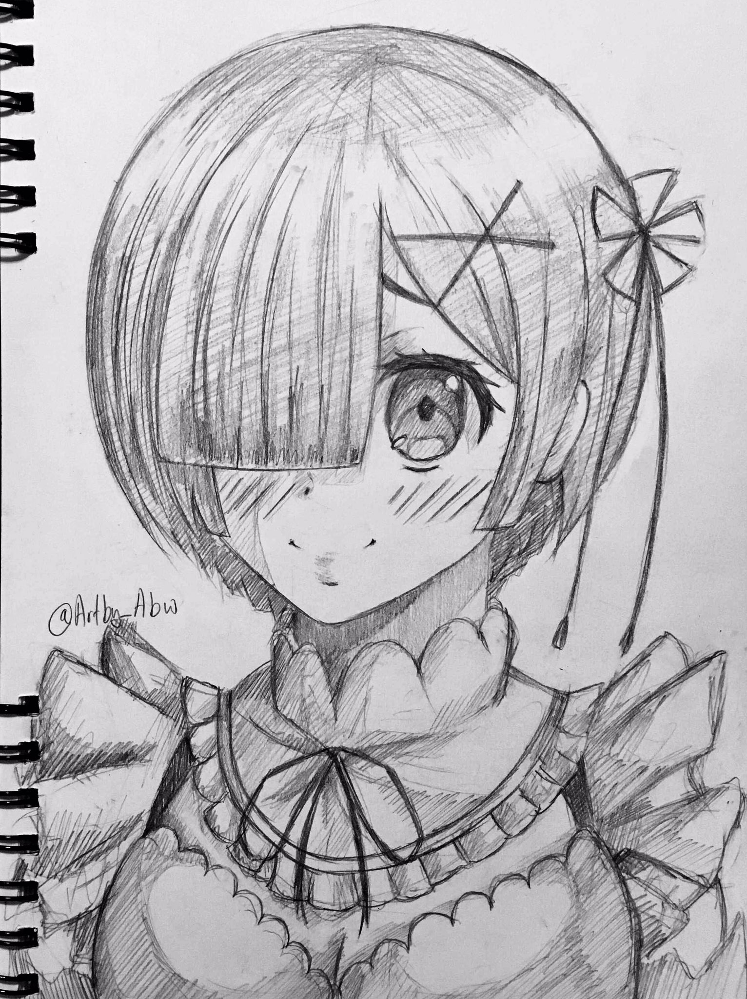 Rem drawing in 2023  Anime drawings, Anime sketch, Anime art