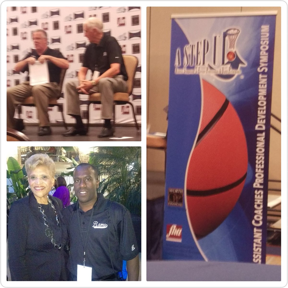 CoachCole3's tweet photo. @astepupfha Day 2
Early Bird Special Al Brown (Duke) &amp; Bob Starkey (Texas A&amp;M)
Patricia Russell McCloud (Mentor) @Jay_Hen32 https://t.co/qxM06o7Lf1