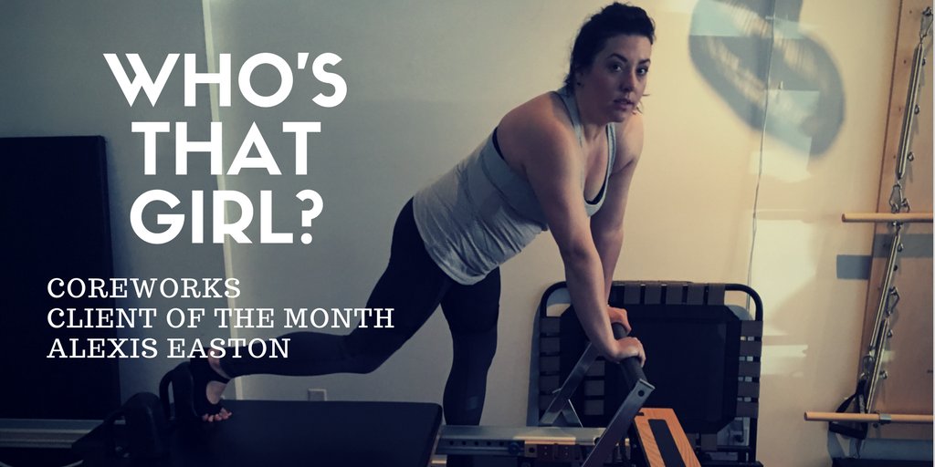 CrWrks's tweet photo. Who's that girl? Why it's our #ClientoftheMonth for May, Alexis Easton! #pilates #coreworks #postnatalfitness #reducebackpain https://t.co/M2Tlmxu4Xt