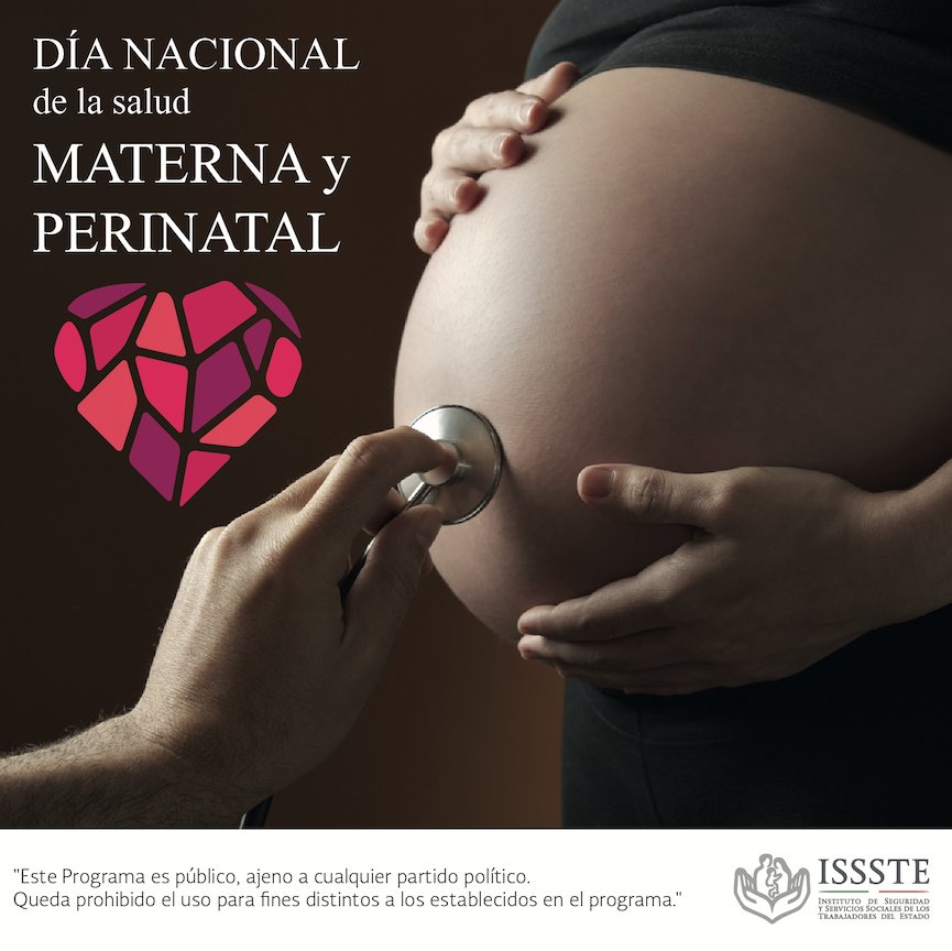 ISSSTE_mx's tweet photo. Este martes se celebra el Día Nacional de la Salud Materna y Perinatal. Su objetivo es concientizar sobre las complicaciones en el embarazo. https://t.co/wSvUHmQTkh
