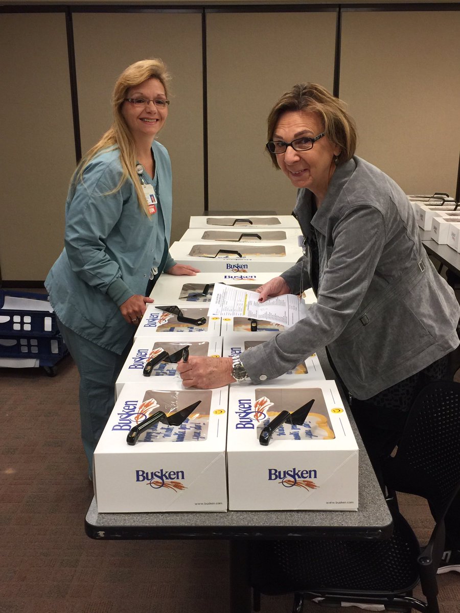 CNOJulieHolt's tweet photo. Day #2 Special thanks to Sherry Messmore and Judi Schofield for planning and Overseeing our Celebration! #TCHNursesWeek #NationalNursingWeek https://t.co/3fwNjXgn7V