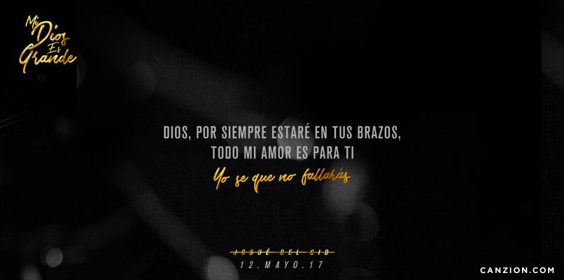 A muy pocos días del estreno de #MiDiosEsGrande, el nuevo álbum de <a href="/delcidjosue/">Josué Del Cid</a> ¿Estás listo? #3Días  #12DeMayo