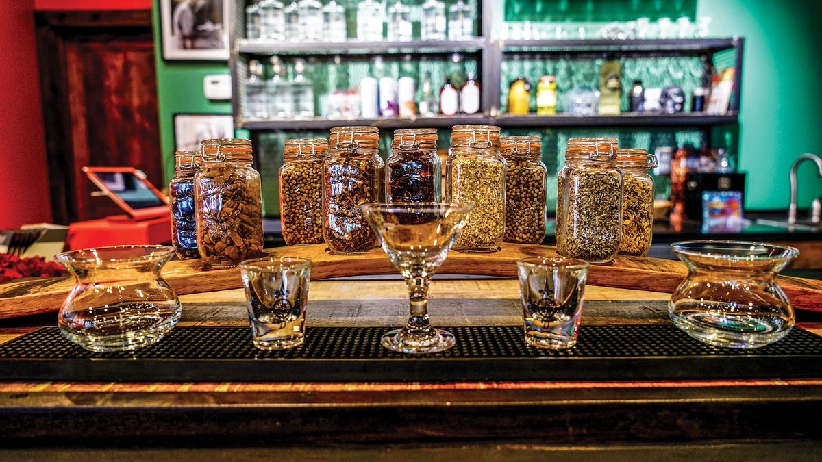 SLmag's tweet photo. A sip of sin in Eden, #Utah at the @newworlddistill. https://t.co/0S7rVKN0Ff #gin #vodka #tequila #utahdistillery #alcoholspirits #slmdrinks https://t.co/O7aziiHJOr