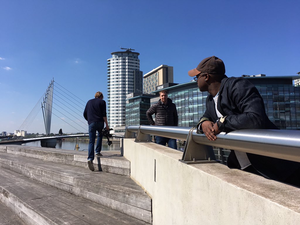 Hello <a href="/MediaCityUK/">MediaCityUK</a> and <a href="/BBC/">BBC</a>, was great switching offices for the day. And thanks for the nice weather up here too!