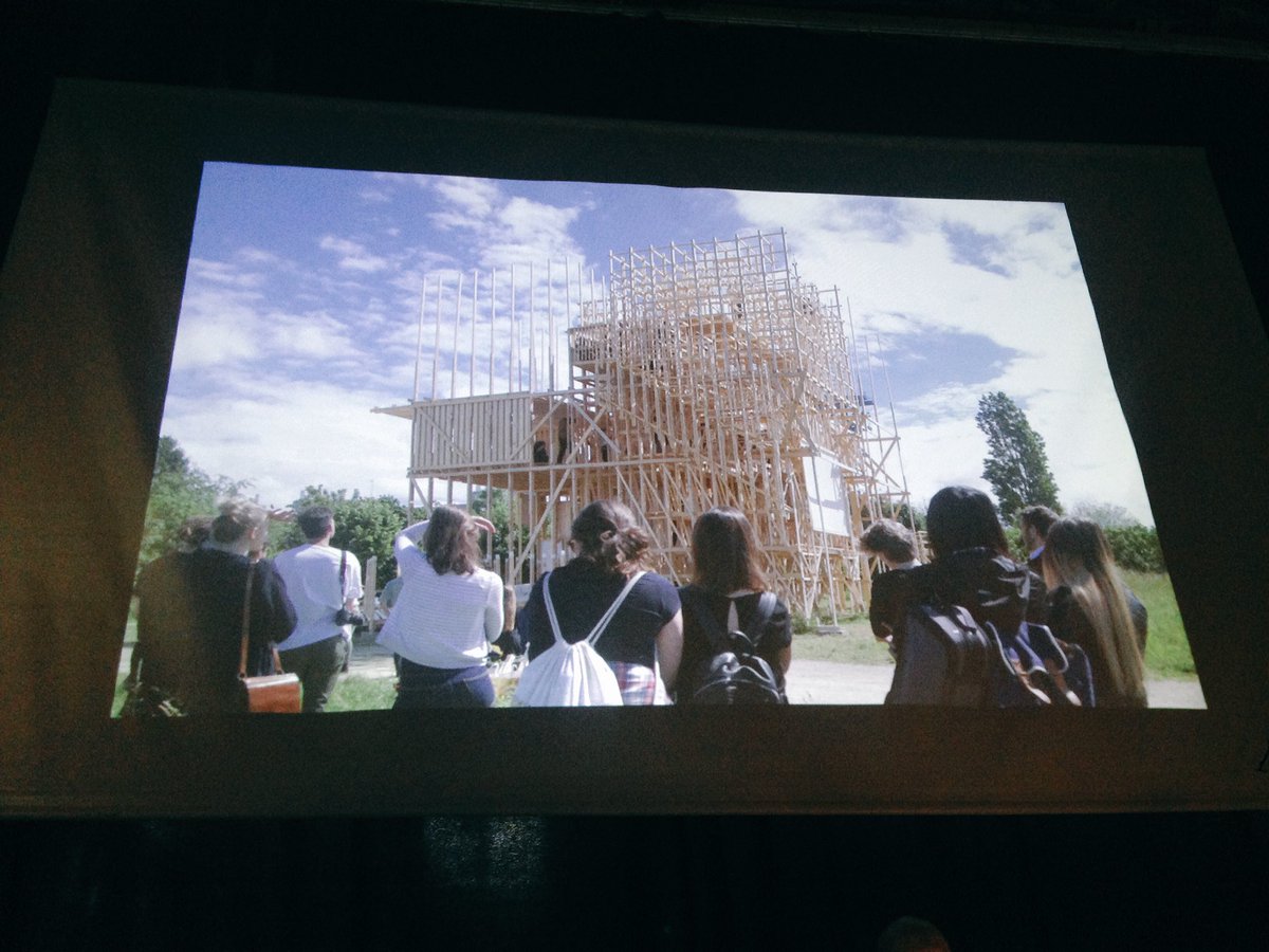 IAAC's tweet photo. #Collaboration & #Making: the #Workshop as a cultural frame to go beyond separations by sharing responsibilities. #DieterDietz #IAACLectures https://t.co/yNK1v0SLjY