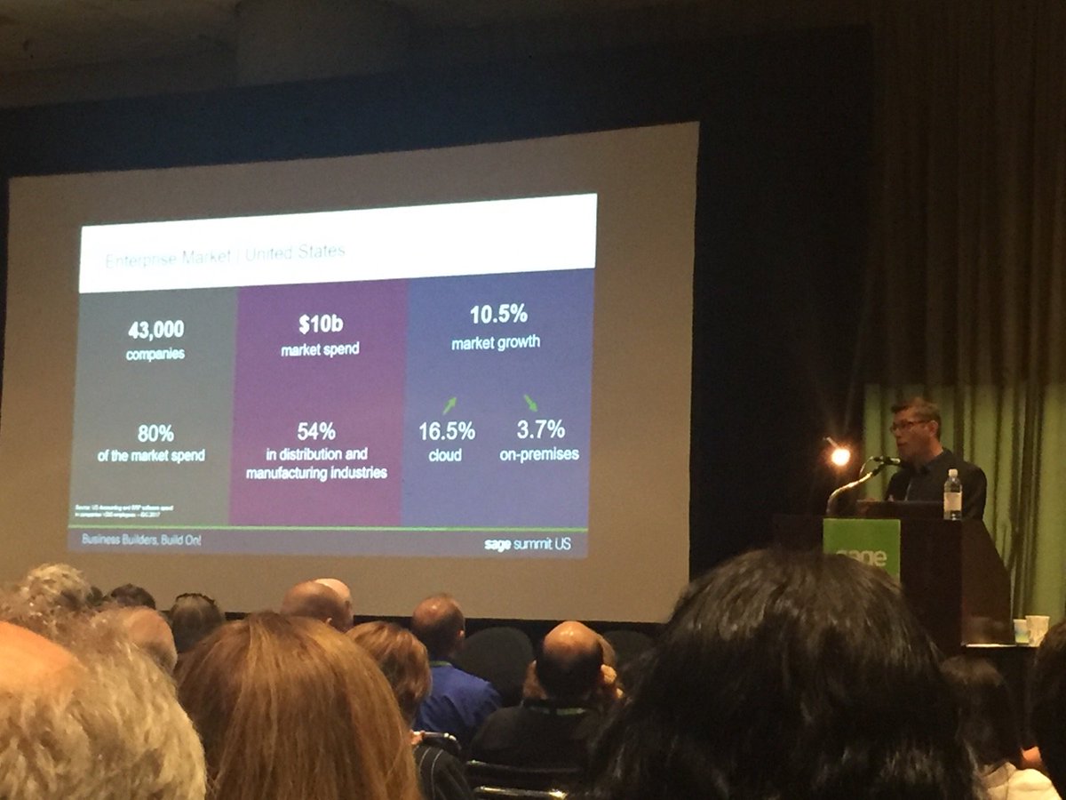 Jean Huy describing the market opportunity for #SageX3 at #sagesummit