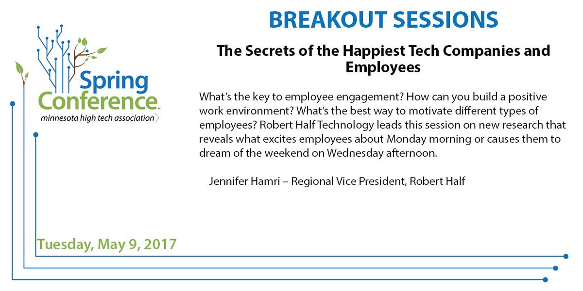 mntechassoc's tweet photo. At 2pm, we'll have our final round of breakout sessions #MHTAspring https://t.co/k1S2bvBwWk