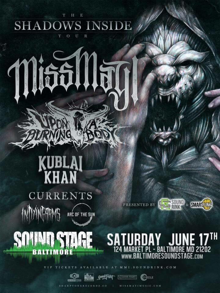 ArcoftheSun's tweet photo. Want to see @missmayiband @UABB @CurrentsCT and @InDyingArms and yours truly @ArcoftheSun June 17th at Baltimore Soundstage? https://t.co/S3T1VhUlNu